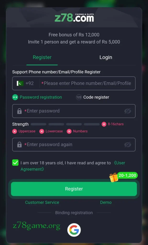 Z78 login